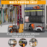 FinerFurnis Heavy Duty 5-Tier Garage Shelving Unit 2500 Lbs Capacity Adjustable Metal Storage Shelves Industrial Utility Rack 48x18x72 Inch Durable and Storage Solution for Garage and Workshop FinerFurnis