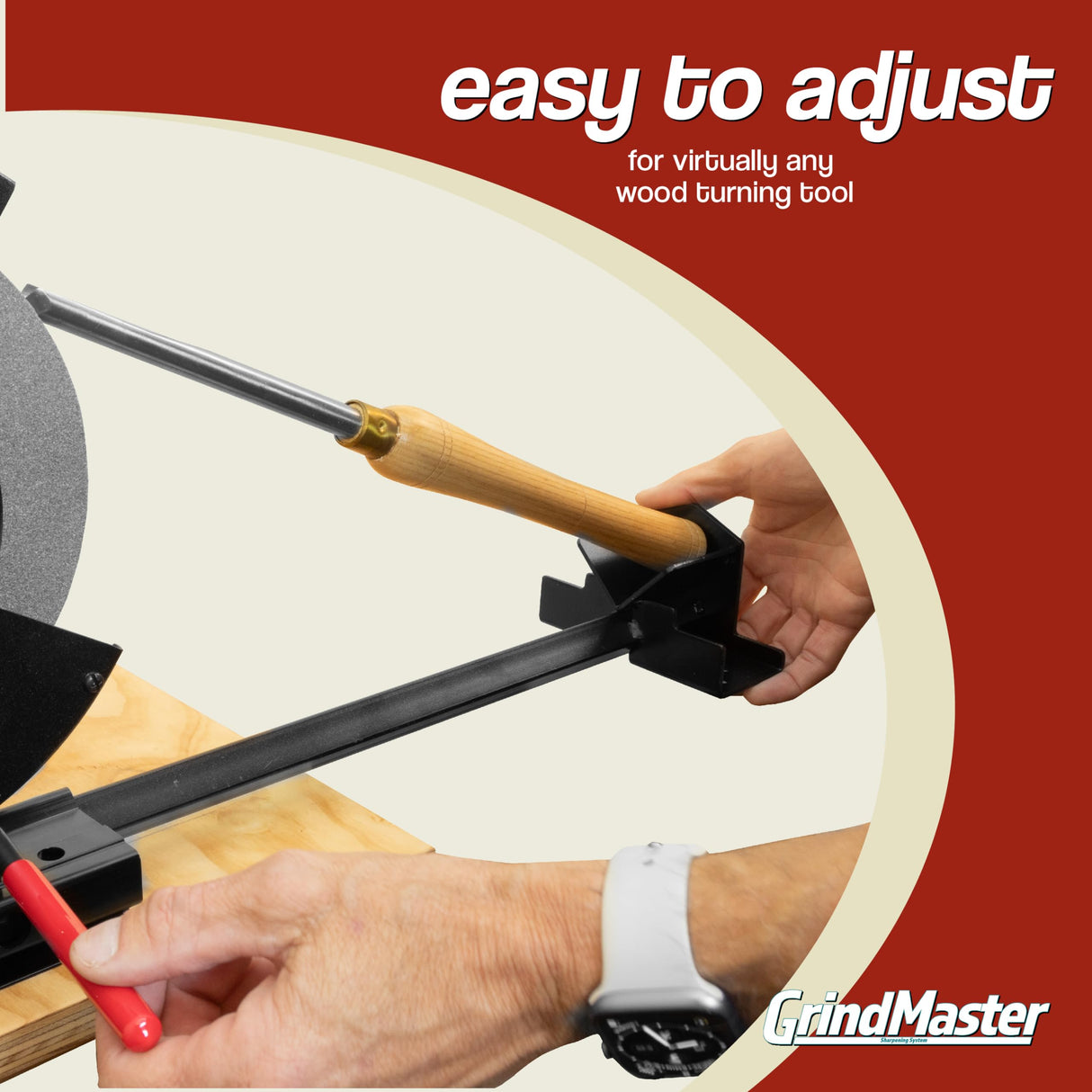 GrindMaster Lathe Tool Sharpening Jig with Quad Setup, Multi-Grind Jig and Two Setup Blocks (for 8" Grinders) Savannah