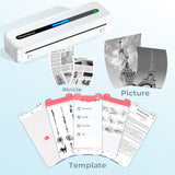 Phomemo M832 Portable Printers Wireless for Travel, Upgrade Bluetooth Thermal Printer, No Ink Printer Support 8.5'' x 11'' Letter & A4 Thermal Roll Paper, Compatible with Phone & Laptop Phomemo