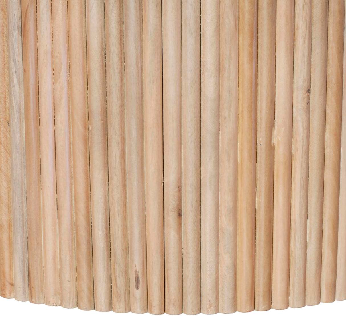 Meridian Furniture Oakhill Collection Modern | Contemporary Round White Oak Finish Coffee Table, 36" W x 36" D x 16" H, Brown Meridian Furniture