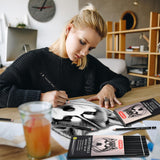 GETHPEN Professional Drawing Sketching Pencil Set - 14 Pieces Graphite Pencils(14B - 4H), Ideal for Drawing Art, Sketching, Shading, Artist Pencils for Beginners & Pro Artists GETHPEN