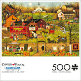 Buffalo Games - Charles Wysocki - Blackbirds Roost at Mill Creek - 500 Piece Jigsaw Puzzle for Adults -Challenging Puzzle Perfect for Game Nights - Finished Size is 21.25 x 15.00 Buffalo Games