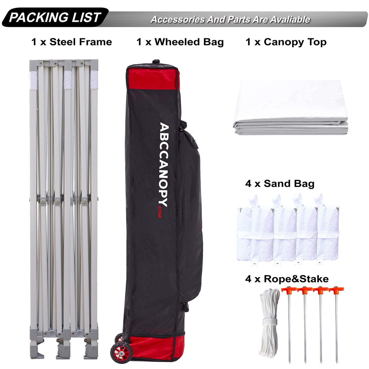 ABCCANOPY Patio Pop Up Canopy Tent with Curtain 10x20 Event-Series (White) ABCCANOPY