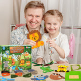 Garma Animal Sewing Kit for Kids - 14 in 1 Kids Sewing Crafts Kit for Beginners - Mini Sewing Kits for Kid 5-8 8-12 - Easy Sew Your Own Felt Animals DIY Craft Set for Boys & Girls Birthday Garma