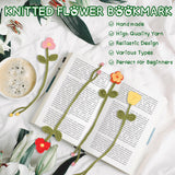 WaldyWop Crochet Kit for Beginners - 8 Flower Bookmarks Knitting Kit w/Step-by-Step Video Tutorials & Soft Yarn, Hook - Wobbles DIY Art Craft Kit for Adults Kids, Birthday Gifts for Women Girls Teen WaldyWop