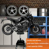 RCIACRHT Rolling Garage Shop Seat,Garage Stool with Wheels,Heavy Duty Mechanic Stool 350 Lbs Capacity Storage with Tool Tray,Lockable 360°Wheels,Adjustable Heigh Workshop Stool RCIACRHT