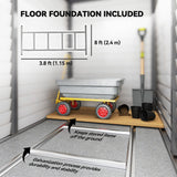 Outsunny 4.6' x 9' Steel Outdoor Storage Shed, Lean to Shed, Metal Tool House with Foundation Kit, Lockable Doors, Gloves and 2 Air Vents for Backyard, Patio, Lawn, Gray Outsunny