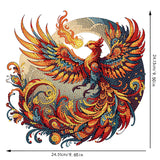 5D Diamond Art Ornaments Kits, DIY 5D Diamond Art Painting Pet Desktop Ornament, Special Shaped Crystal Animal Diamond Art Painting Tabletop Home Office Decor-02-Phoenix Generic