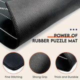 Nariolar Rubber and Felt Jigsaw Puzzle Mat Roll Up, Nariolar 47 x 26 Inch Portable Non-Slip Puzzle Roll-Up Mat for 500/1000/1500 Piece Jigsaw Puzzles, Pack of 2 Mats Nariolar