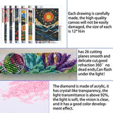 DOTSOPS Diamond Painting Kits Art Adults Painting Kit Crafts DIY 5D Diamond Art Packs Kits Full for Adults Beginner Home Wall Decoration Gift 11.8x15.7 Inches (6 Pack Landscape Abstract) DOTSOPS