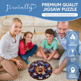 Mandala Wooden Puzzles for Adults 200 Pieces- Mandala Succulent Wooden Jigsaw Puzzles for Adults and Kids, Medium Family Reunion Puzzle, Valentine's Day Puzzle Gift for Lovers Friends Family jiroinlly