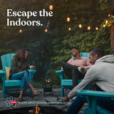 Keter Modern Cool Bar Outdoor Patio Furniture and Hot Tub Side Table with 7.5 Gallon Beer and Wine Cooler, Dark Grey Keter