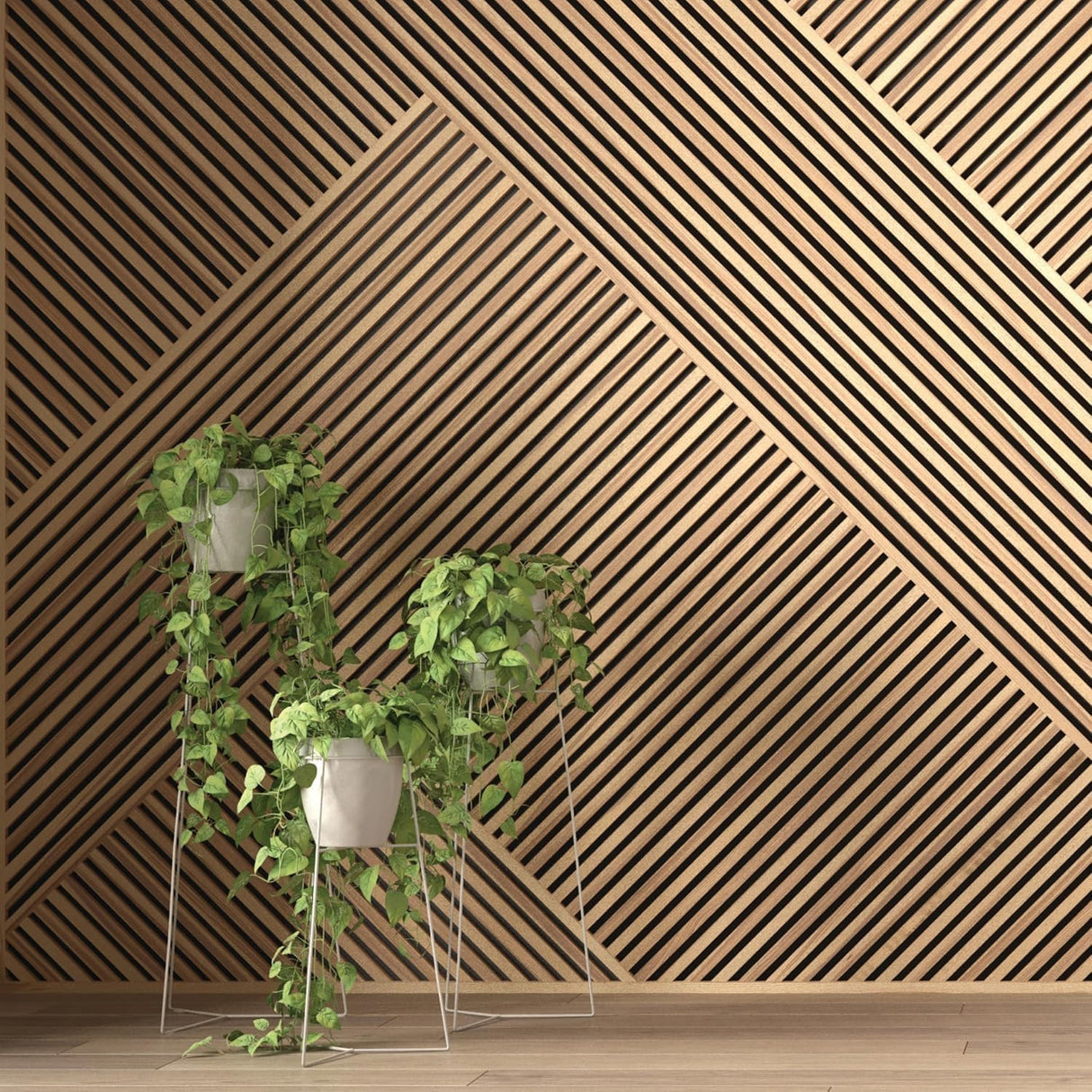 Wood Panels for Wall - Oak Acoustic Wall Panels - 4PK Wall Wood Panels - 94.49” x 12 - Soundproof Wall Panels for Decor - Acoustic Slat Wood Wall Panels for Interior Decoration of Walls (Oak) (Oak) ZETY HOME