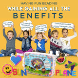 Fuse Beads kit of 1500 Large 10MM Melty Beads Perfect for Ages 4-7 with 48 Patterns and pegboard Arts and Crafts for Girls and Boys shinshin creation