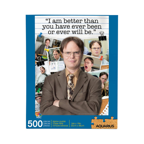 AQUARIUS The Office Dwight Schrute Puzzle (500 Piece Jigsaw Puzzle) - Officially Licensed The Office Merchandise & Collectibles - Glare Free - Precision Fit - 14 x 19 Inches AQUARIUS