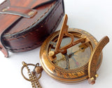 Khybex International to My Son Compass Personalized Sundial Compass with Leather Case/Gift for Son/to My Son Gifts/Mom to Son Gift/Dad to Son/Grandson Gift, Directional Magnetic Sundial Compass Khybex International