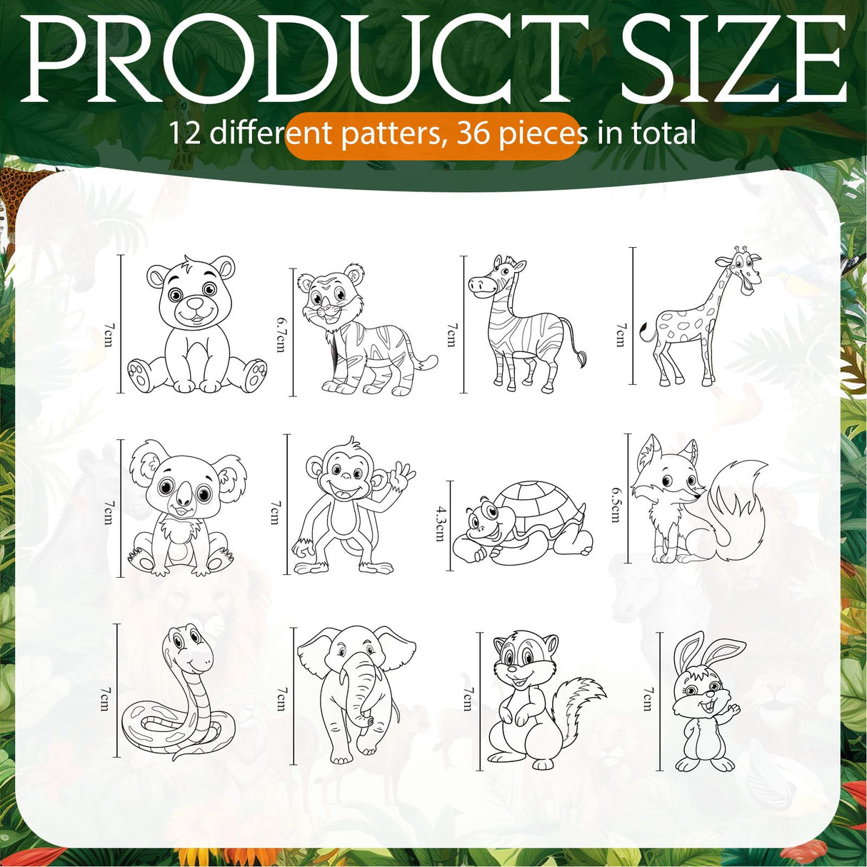 Lewtemi 36 Pcs Create Your Own Window Art Suncatcher Kits for Kids Animal Craft Suncatcher Paint with 24 Suction Cups for Ornament Painting Kids Classroom Party Activities Lewtemi