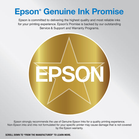 Epson EcoTank ET-2850 Wireless Color All-in-One Cartridge-Free Supertank Printer with Scan, Copy and Auto 2-Sided Printing - White, Medium Epson