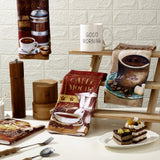 Boyiee Set of 6 Coffee Kitchen Towels Absorbent Dish Towels 24 x 16 Inches Kitchen Gifts Retro Coffee Kitchen Hand Towels for Coffee Bar Decor Coffee Lovers Gifts Kitchen Room Decoration Boyiee