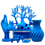 Glass Fiber PETG Filament 1.75mm,High Rigidity & Strength,Excellent Dimensional Stability,Weather Resistant & Durability,Compatible with Bambu LAB, K1C,QIDI MAX3 FDM 3D Printers,1 KG,Blue Filaxix