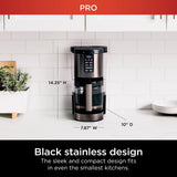 Ninja Programmable XL 14-Cup Coffee Maker PRO, 14-Cup Glass Carafe, Freshness Timer, with Permanent Filter, Black Stainless Steel, DCM201BK Ninja