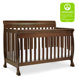 DaVinci Kalani 4-in-1 Convertible Crib in Espresso, Greenguard Gold Certified DaVinci