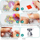 Ireer 6 Pcs Dog 5D Diamond Art Kit for Adult Christmas DIY Painting Gifts Crystal Puppy Diamond Bookmarks Gift for Pet Reading Lover Home Office Project Read DIY Crafts Gifts, 6 Styles Ireer