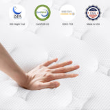 VIZIM Twin Mattress, 12 Inch Twin Size Mattresses in a Box, Memory Foam and and Individual Pocket Springs for Pressure Relief & Motion Isolation, Medium Firm, CertiPUR-US Certified VIZIM