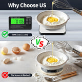 33lb Wireless Magnetic Digital Kitchen Scale with Remote LCD Display, Split-Designed for Easy Cleaning, 0.1oz/1g Precision, 7 Units, Tare Function for Baking, Cooking, Meal Prep YWSER