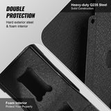 VEVOR Mounted Gun Safe for Pistols, Biometric Gun Safe with Three Quick Access Ways of Fingerprints, Passwords and Keys, Handgun Safe for 1 Pistol for Home, Bedside, Nightstand, Wall VEVOR