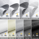 Motorized Blackout Window Blinds Customize Width(21-97 in) Remote Control Wireless and Rechargeable Roller Shades Blinds for Windows, Office,Home, Hotel, Club, Fabric Sample (Multicolor) ZSTARR