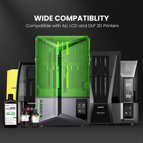 ELEGOO ABS-Like Resin 3.0 Pro, Higher Scratch-Resistance 3D Printing Photopolymer Resin, 405nm UV Resin for MSLA/DLP/LCD Printers Fast Curing High Precision Non-Brittle, Clear Green 2000g ELEGOO