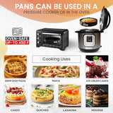 RFAQK 100PCs Cake Pan Sets for Baking - Baking Supplies with 3 Nonstick Springform Pans (4, 7, 9 Inch), Piping Tips, Cake Leveler – Multifunctional Cheesecake Pan, Baking Pans Set & eBook RFAQK