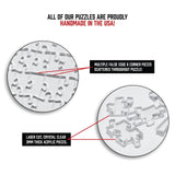 CM Originals The Clearly Impossible Puzzle 500 Pieces Hard Puzzle for Adults (Acrylic, Jigsaw, 18.75x11 inches, 1 Pound, Made in USA) CM Originals