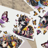 TDFERAN 6 Packs DIY Diamond Art Cards Unicorn Diamond Painting Cards Holiday Card Making Kit Diamond Art Cards with Envelopes Diamond Painting Greeting Cards for Holiday Birthday Thanksgiving Day TDFERAN