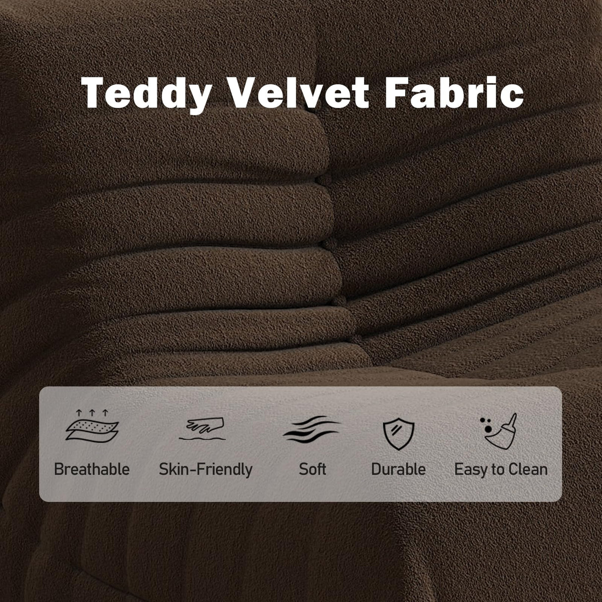 Bean Bag Chair, Memory Foam Bean Bag Sofa Large Bean Bag Chair for Adults, Bean Bag Chairs for Teens with High Density Comfortable Foam, Bean Bag for Living Room, Bedroom (Coffee) YVDNHP