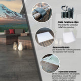 YOPTO 5 Pieces Outdoor Wicker Sectional Sofa Set with 2 Ottoman & Coffee Table,Patio Conversation Set Sectional Couch W/Cushions,Pillows & Protection Cover,Patio Sofa Bed for Porch,Garden,Lawns,Brown YOPTO