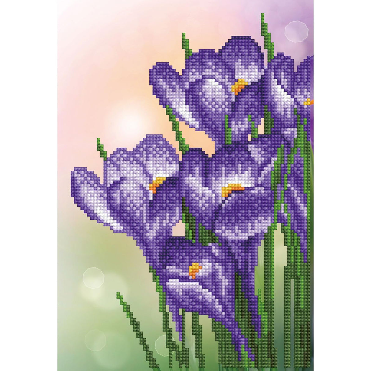 DIAMOND DOTZ Spring Crocus Diamond Painting Kits for Adults - Diamond Art Kits a Relaxing Creative Craft Kit with Dotz Gems 13x9 DIAMOND DOTZ