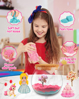 D-FantiX Unicorn Princess Toys Terrarium Kit for Kids, Led Night Light Birthday for Little Girls, DIY Arts and Crafts Science Kit for Kids Age 3 4 5 6 7 8-12 Year Old D-FantiX