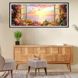 SKRYUIE 5D Large Diamond Painting Kits Landscape - DIY Diamond Art Kits for Adults Flower, Full Round Drill - Crystal Embroidery Cross Stitch - Craft for Wall & Office Decor - 12x30 inch / 30x80 cm C6 SKRYUIE