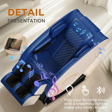 BILITOK Full Body Massage Chair Recliner with Zero Gravity, Heating, Bluetooth Speaker, Air Compression, Blue BILITOK
