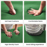 Rlzcvt 113" Modular Sectional Sofa,Modern L Shaped Cloud Sectional Couch with Movable Ottoman,Comfy Foam Boneless Couches for Living Room, 4 Seater Convertible Sofa,No Assembly Required,Green Rlzcvt