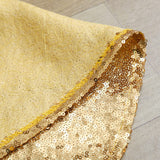 Christmas Tree Skirt 24 Inch Gold Sequin Tree Skirt Small Tree Skirt for 4 Foot Tree Christmas Decorations QueenDream