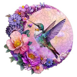 Jigfoxy Wooden Puzzles for Adults, Hummingbird Wood Puzzles Adult, Unique Animal Shape Wooden Jigsaw Puzzles for Adults, Birthday Gifts for Puzzle Lovers, Family, Friend (M-11.4 * 10.9in-200 pcs) Jigfoxy