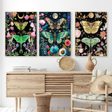 OFRKE Diamond Painting Kits for Adults,3 Pack Butterfly Moth Diamond Art for Beginners, Diamond Round 5D Full Drill Paint with Diamonds Pictures Gem Art Painting Kits DIY Crafts Kits 12x16inch OFRKE
