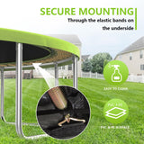 SKOK Trampoline Pad 12FT 14FT 20FT Trampoline Replacement Safety Pad Mat, No Holes for Pole, Waterproof Trampoline Accessories Spring Cover SKOK