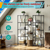 Golpart 6 Tier Adjustable Storage Shelves Narrow Mesh Gaps Metal Utility Shelf Wire Shelving Unit Organizer Rack for Home Kitchen Office Bathroom Pantry Room10 D x 16" W x 60" H Black Golpart