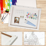 Lxmsja Romantic View Paint by Numbers Kit for Adults, Acrylic Flowers Arch Paint by Numbers for Adults Beginner, DIY Craft Supplies Oil Painting Kits for Home Wall Decor 12x16 inch (Framed) Lxmsja