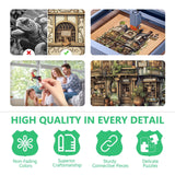 Wooden Puzzles for Adults - Magic Shop Puzzle, Unique Shape Wooden Jigsaw Puzzle for Adults, Fairy Wood Puzzles Adult, Gift for Family, Wall Art Home Decor (M-11.4 * 11.1in- 222 Pieces) Pijesaksa