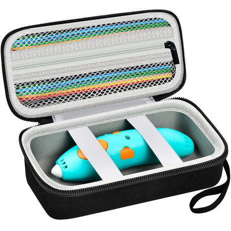 ANKHOH Case Compatible with 3Doodler Start+ Essentials (2023) for 3D Pen Set for Kids, Storage Organizer Holder for Printing Filament Refill and Micro-USB Charger, Black (Box Only) ANKHOH